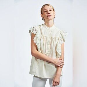 The Shirt By Rochelle Behrens The Sleeveless Scarlett Top size small